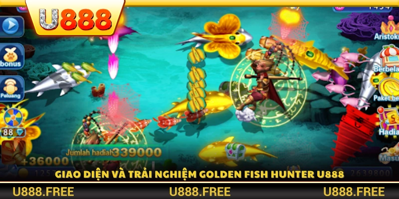 Giao diện hiện đại cùng trải nghiệm golden fish hunter U888