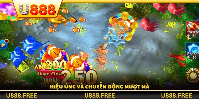 Hiệu ứng hình ảnh sinh động, chuyển động mượt mà